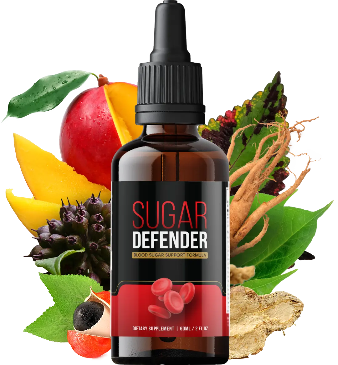Sugar Defender supplement front view Sugar Defender supplement bottle